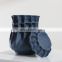 Modern Handmade Nordic Blue Rugged Ceramic Vases Porcelain Jar for Home Decoration