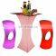 KTV table and chair set /Led PE Light Up Chair for Restaurant Discotheque Pub Used Glowing Bar Table