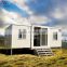 White luxury china portable cabin container house with wiindows jalousie