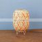 Woven Art Decor Bamboo Table Lamp With Metal Leg Decorative Room Vietnam Manufacturer