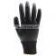 Industrial  Waterproof Black Nitrile Smooth Coated Mechanical Oilfield Resistant Safety Working Gloves