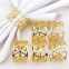 Hotel Restaurant Rose Gold Silver Colored Napkin Rings For Table Decoration Wedding