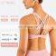 Gym Clothing Women Padded Sports Bra Cross Beauty Back For C D Cups Girls