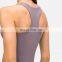 Newest Women Ribbed Fitness Yoga Tanks Tops With Padded Workout Gym Sport Bra Women Vest