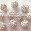 Wholesale Shamballa Beads 10MM Red Pave Bling Bling CZ Crystal Rhinestone Clay Loose Disco Ball