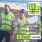 USA Wholesale Green or Yellow High Visibility Reflective Vest Safety Vest with Pockets Big Size For Traffic Construction Security Guard Biking