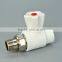 heat-resistant brass union ppr body abs handle STRAIGHT radiator VALVE
