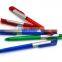 economical press type ball-point pen for promotion with transparent penholder