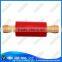 Silicone flour rolling pin with stainless steel handle