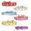 Pet Products Gold & Silver Festive Color Diamond 6 Color Pet Collar