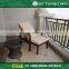 Contract Oudoor Furniture Hotel Balcony Wooden Lounge Chair
