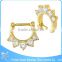Gold plated septum clickers indian nose ring nose piercing jewelry