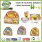 popular bamboo fibre kids dinner set, pirate girl bamboo round dinner set