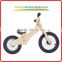 2015 New products 12 inch pneumatic tire wooden children bike