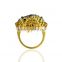 Designer Pave Diamond Rose Cut Ring, 14K Gold Natural Pave Diamond Ring Jewelry, Designer Ring Jewelry for Women