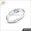 Fashion high quality white gold silver finger rings