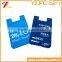 Custom Moblie phone card silicone holder with stick ,