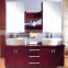 High Quality Solid Wood Bathroom Cabinet, Glass Wash Basin, PVC Bathroom Vanity                        
                                                                Most Popular