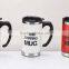 Thermal stainless steel coffee travel mug