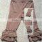 Fashion ruffle bottom pants for baby girls,New design big baby ruffle capri pants