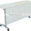 Flexible stainless steel frame wooden school folding table                        
                                                Quality Choice