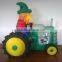 DJ-XT-20 inflatable peasant driving green tractor lovely toy company profile advertising