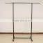 Adjustable double wire Metal clothes hanging display rack