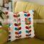 Fancy 45*45CM 100%cotton canvas towel embroidered decorative cushion covers, sofa covers