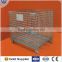 4 Layers Folding Wire mesh container galvanizing welding container,Metal storage cage container