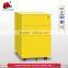 factory direct colorful steel filing cabinet with wheel