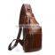 Casual Genuine Leather Backpack Crossbody Sling Bag Shoulder Bag Chest Bag for Men