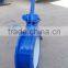 Flanged Double eccentric butterfly valve with gearbox and extension spindle