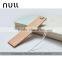Free embossed logo custom design genuine cowhide leather bookmark