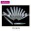 12 size white and nature stiletto half covered long tips of Acrylic nail tips