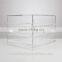 3 tiers excellent craftship lear desktop acrylic newspaper rack/acrylic brochure holder/acrylic magazine rack with drawers