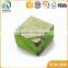 Square shape green hardcover competitive custom earring boxes paper jewelry box paper in china