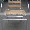 Modern dining room chair aluminum solid wood seat chair YC049