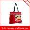 Wholesale Recyclable organic 600d oxford tote red bag
