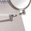 wall hung hotel use 304 stainless steel 8 inch cosmetic mirror