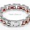 Fashion Links Chain Biker Bracelets 316L Stainless Steel Huge Motorbike Band Bangle for Rock Punk Mens Biker