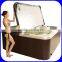 Square whirlpool tub outdoor spa massage bathtub for 5 people