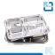 4 Compartment Stainless Steel Fast Food Tray & Snack Tray/plate