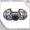 cheap custom fabric embroidery lady ride patches with self-adhesive ( hot cut border )