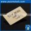 Custom metal furniture luggage bag parts label 2 hole metal tag