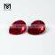 Factory price wholesale 5# corundum machine cut pear ruby gemstone