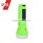 Solar rechargeable led torches with COB side lamp plastic LED flashlight