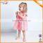 Baby Clothes Manufacturer Wholesale Summer 100% Cotton Short Sleeve Fancy Dresses For Baby Girls