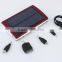 Newest 10000mAh Dual USB Waterproof Solar Power Bank Battery Charger For iPhone