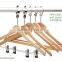 HH hotel non steal natural wooden shirt clips hanger nail hanger for wholesale