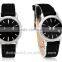 Classic Imitation stainless steel watch case Romen scale ladies' genuine leather quartz wrist watch